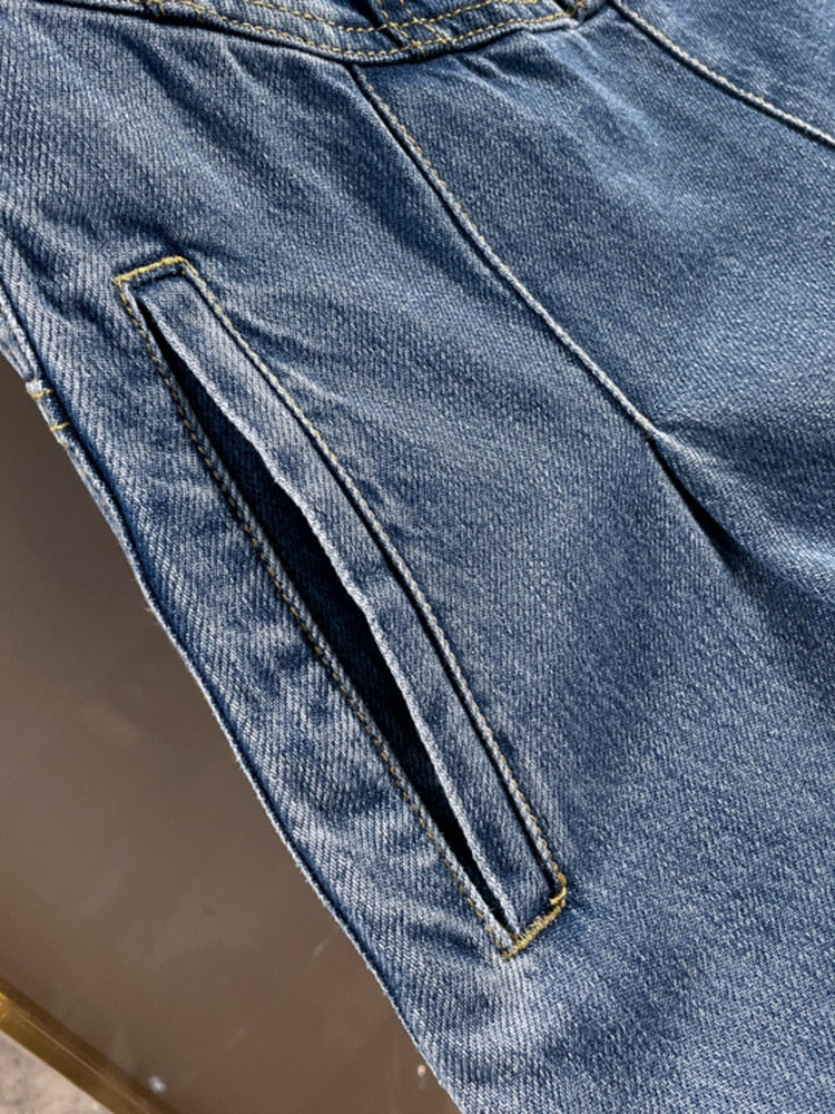 Margot Bustier Denim Jumpsuit