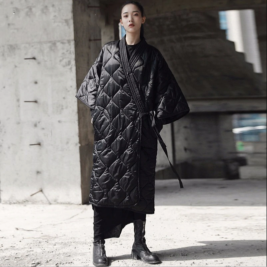 Aiko Japanese Style Quilted Blanket Coat