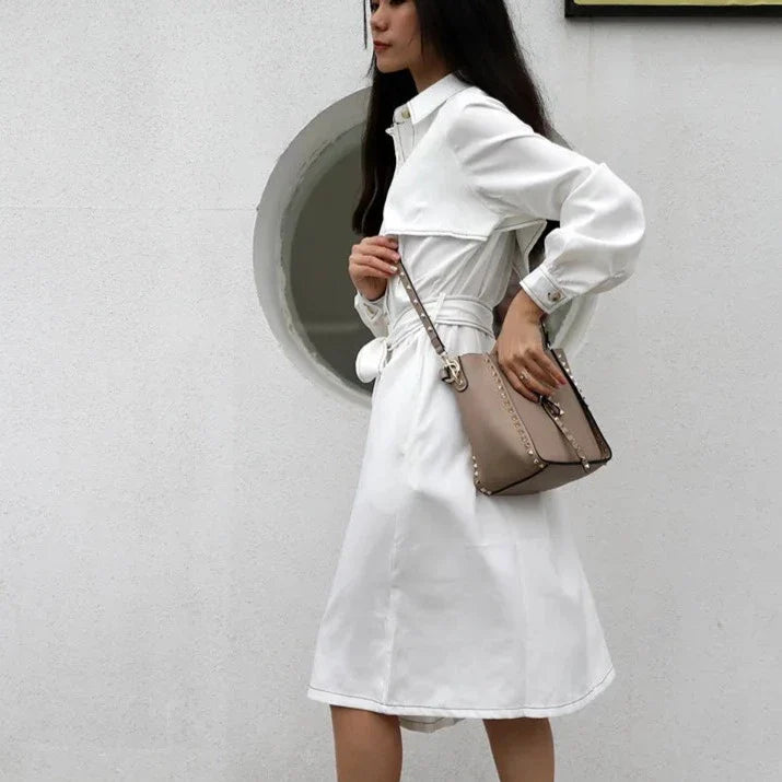 Luxe Riveted Leopard Head Lock Leather Bucket Bag - 7 Colors