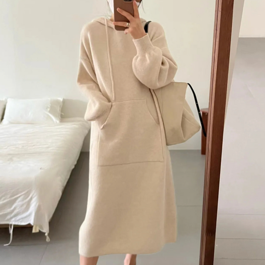Kaisy Hooded Knit Dress - 5 Colors