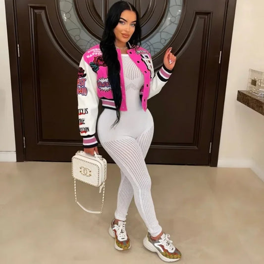 Woolen Varsity Colorblock Jacket