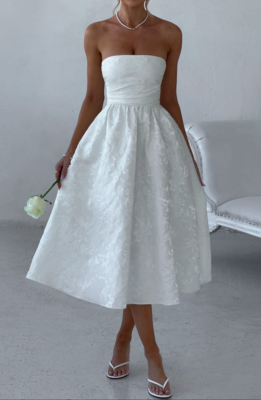 Lara Midi Dress - Ivory